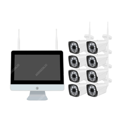 HIGHVISION – MS WIFI KIT 8X3MP (repeaterrel)_Komplett megfigyelő rendszer_Megfigyelőrendszer, biztonságtechnika