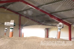 Betárolt gabona hő és nedvesség csökkentése