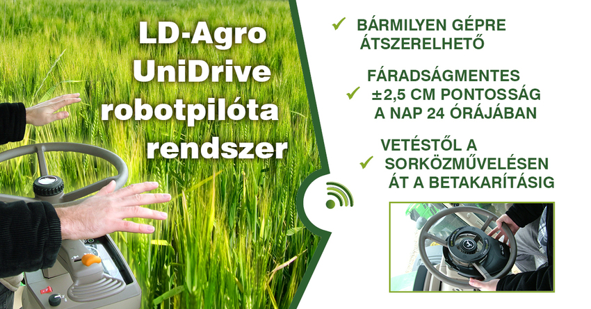 LD-Agro UniDrive Robotpilóta, automata kormányzás